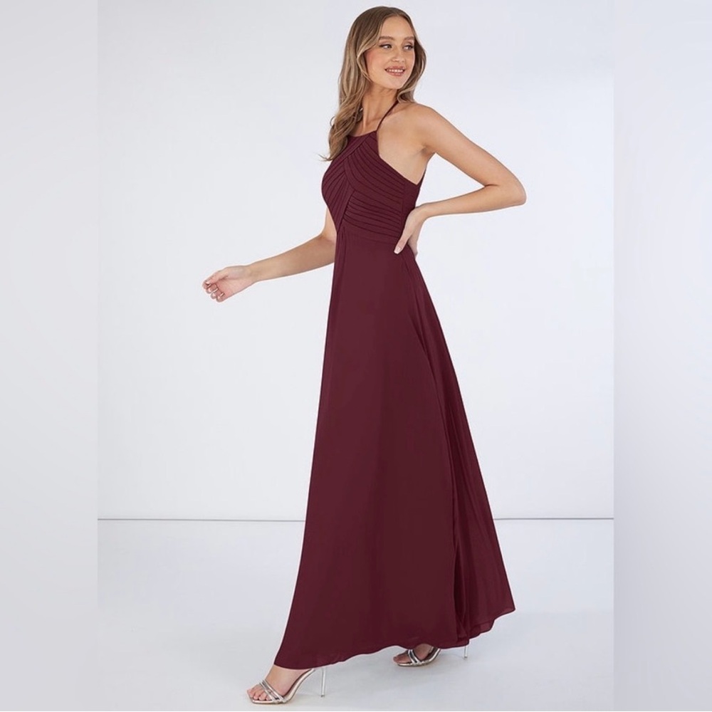 Azazie Ginger style Rasberry Magenta Color Bridesmaid Dress Size 6